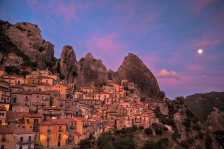 Castelmezzano at Sunset Castelmezzano at Sunset