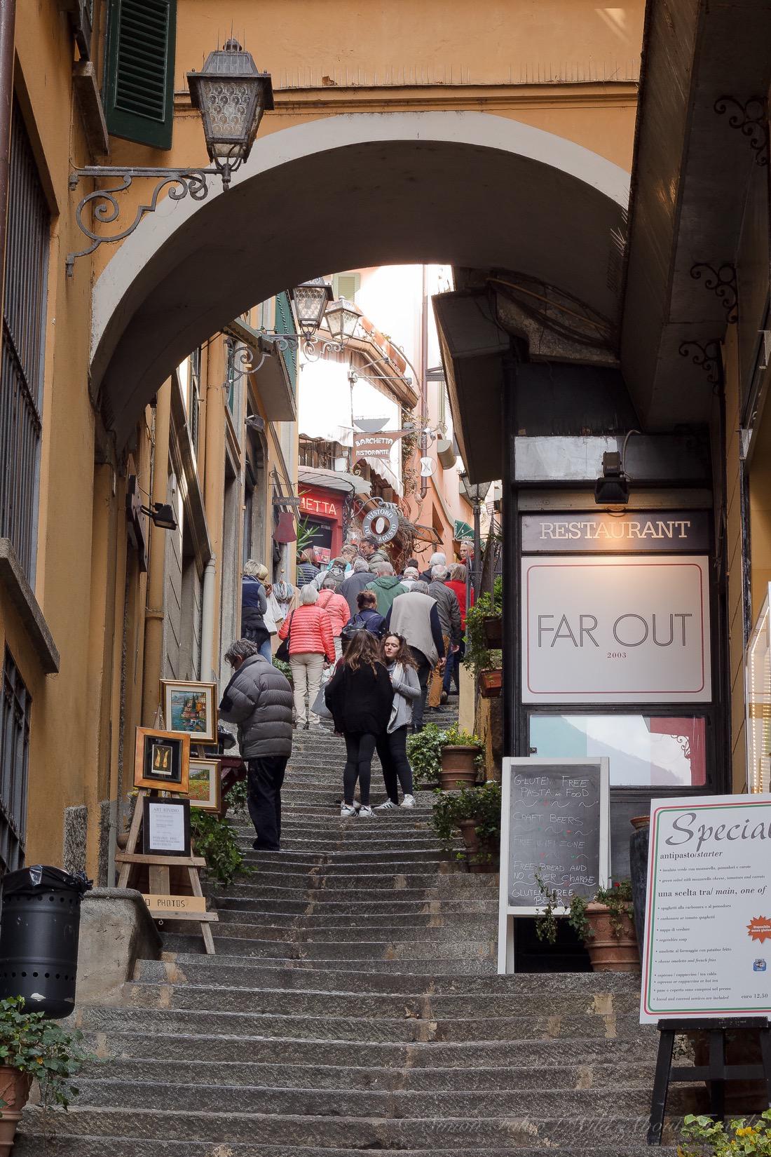 The alleys of Bellagio, Italy