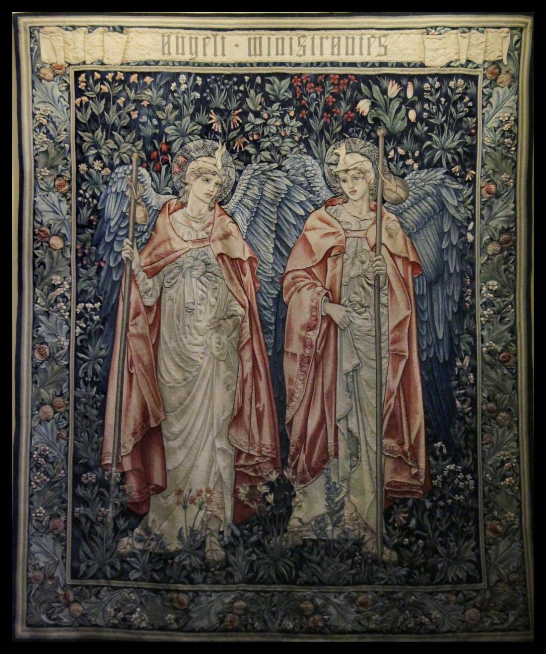 Victoria : Albert Museum. Tapestry - Angeli Minstrentes, by Kotomi_