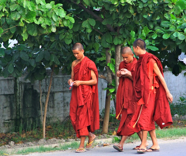 Three Buddhist Monks