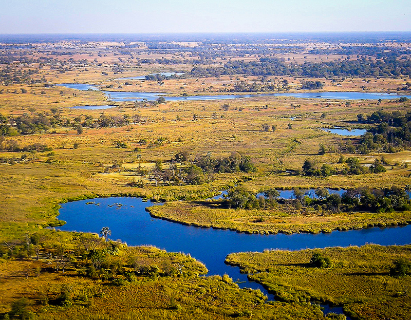 Above the Okavango Delta