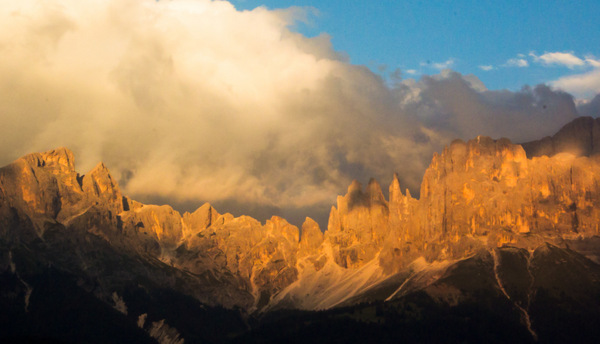 Dolomites at Sunset