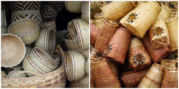 Burmese Market, Hand-Made Baskets