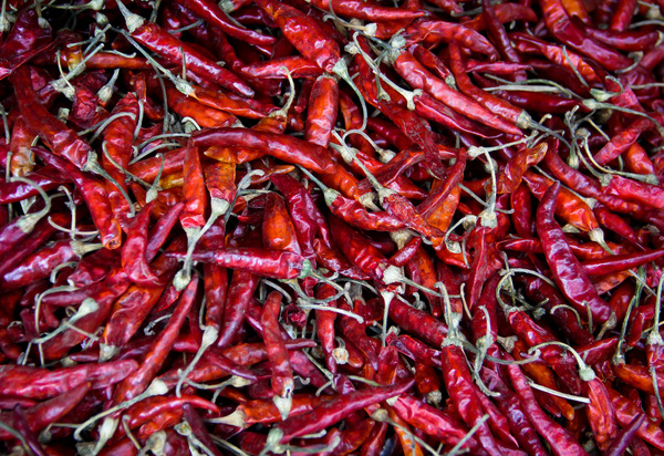 Burmese Market, Red Chili Peppers