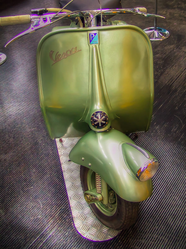 Green Vespa