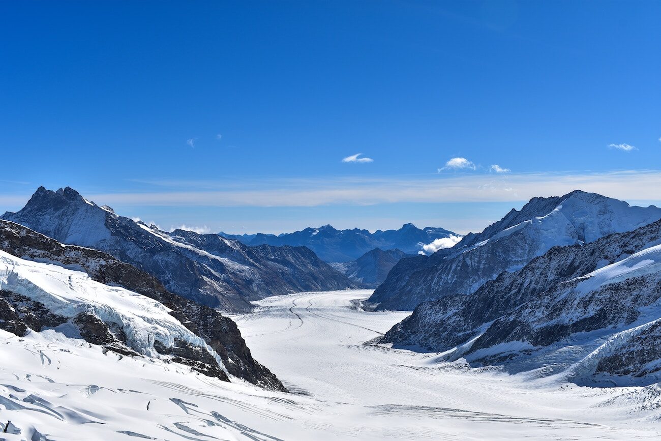 Jungfraujoch view of the Aletsch Glacier