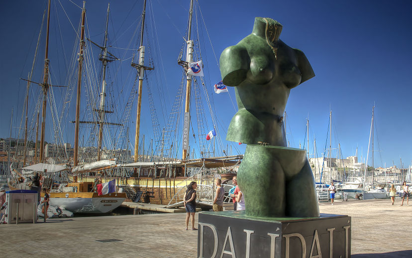 Marseille Vieux Port, Homage to Dalì