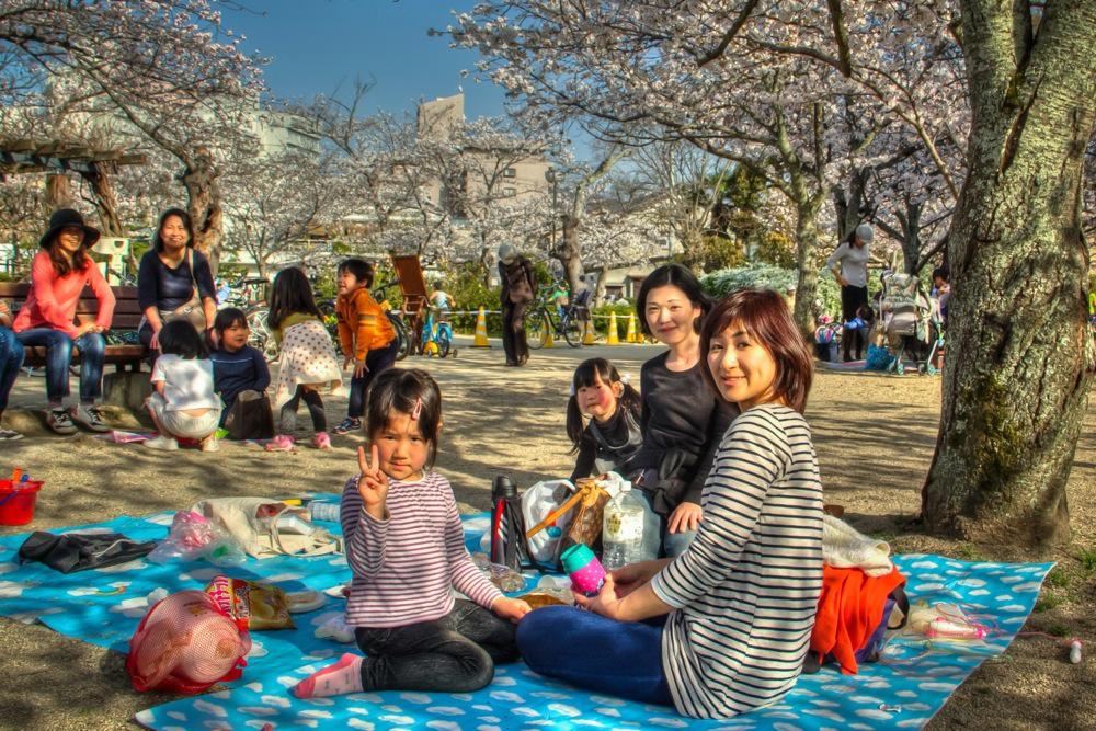 Japan, Picnic in Dogo Onsen