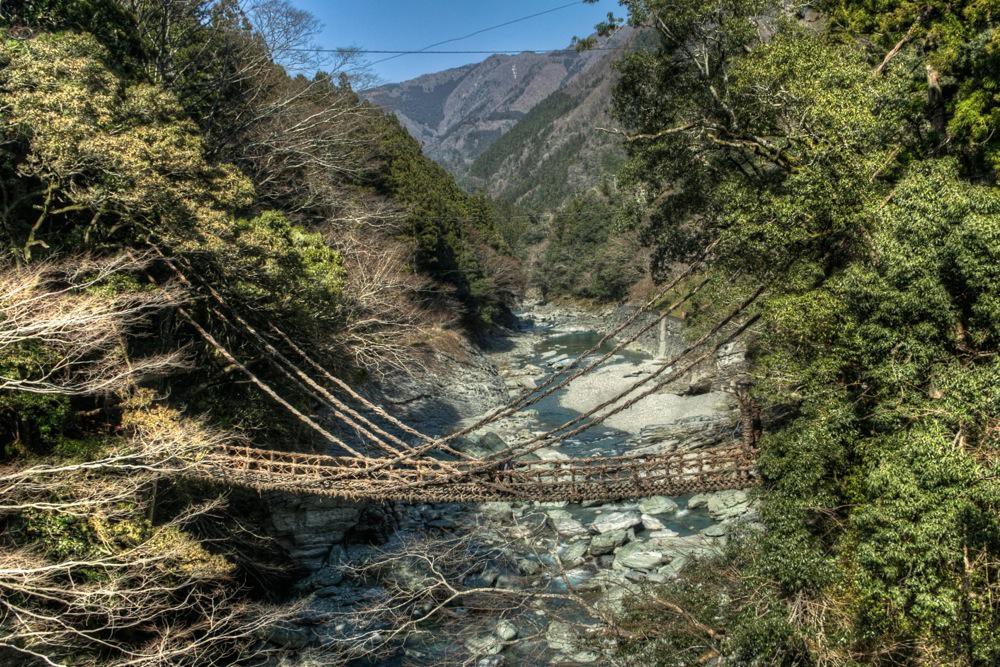 Japan, Shikoku, Kazurabashi Bridge