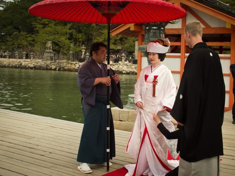 A Traditional Japanese Wedding In Miyajima