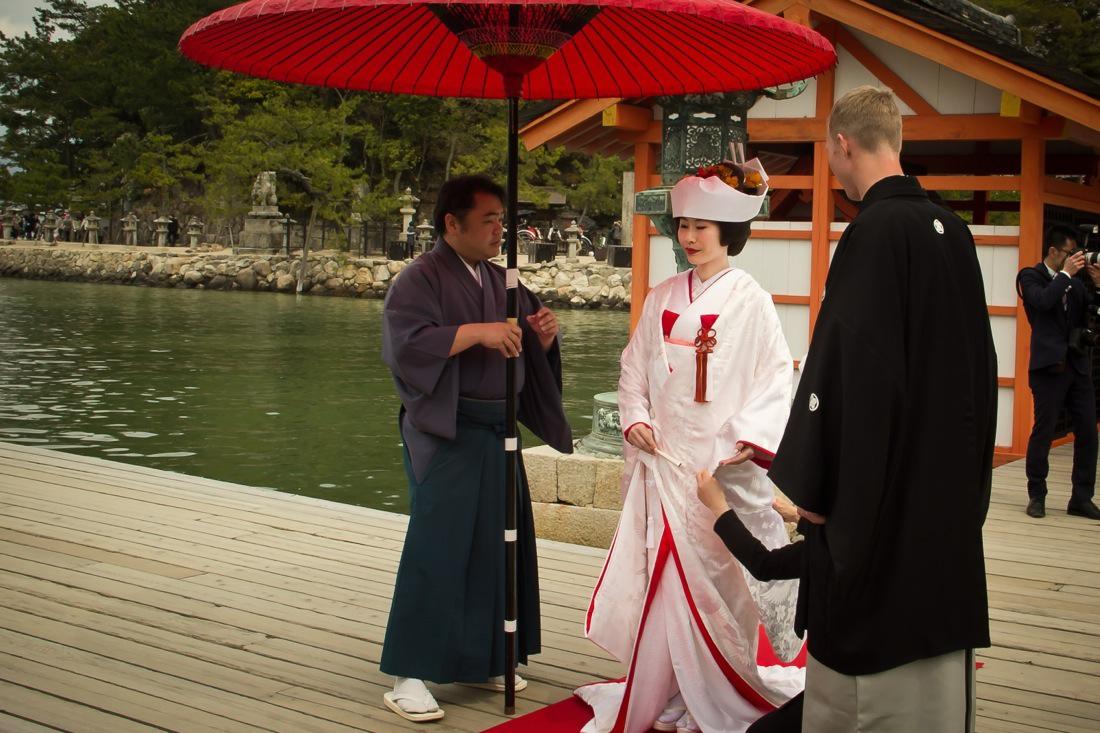 A Traditional Japanese Wedding in Miyajima