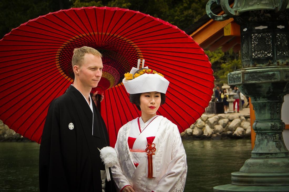 A Traditional Japanese Wedding in Miyajima