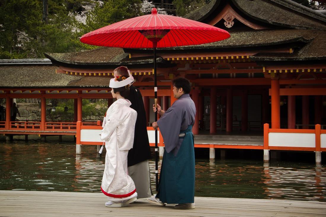 A Traditional Japanese Wedding in Miyajima