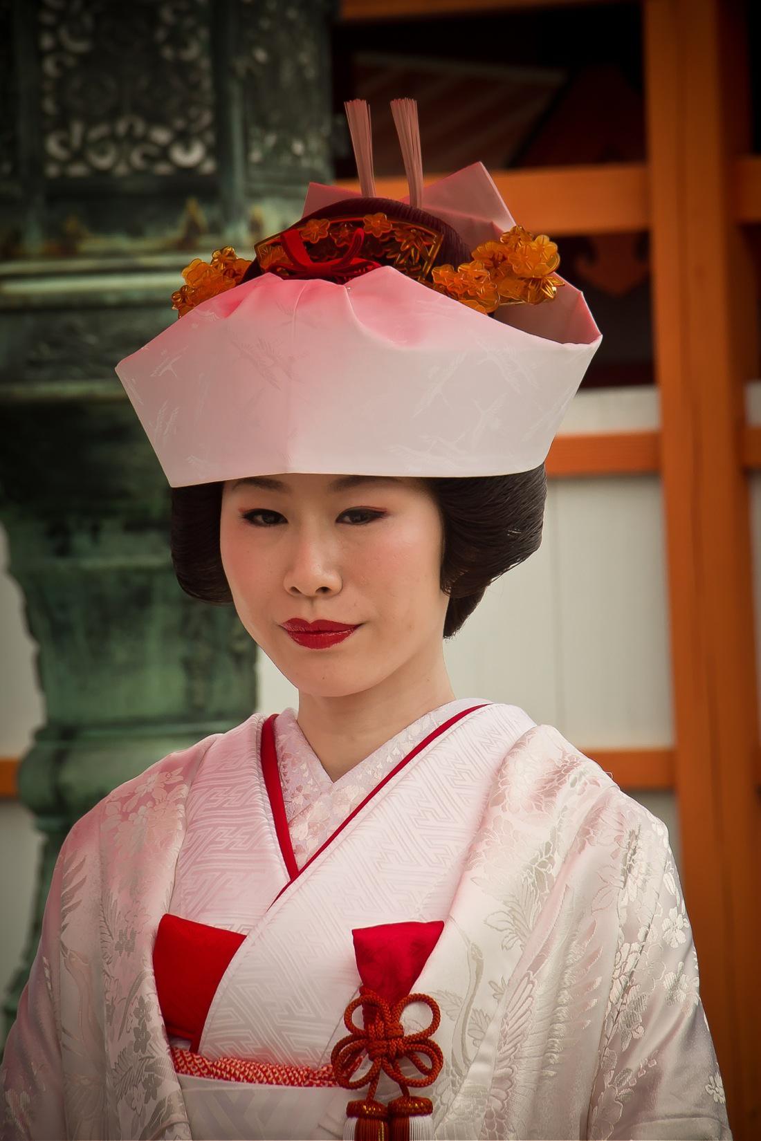 Japanese Bride in Miyajima