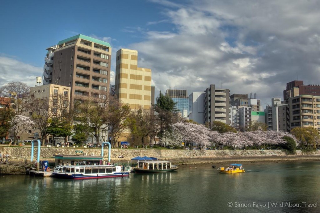 Hiroshima, Boats Along the River,