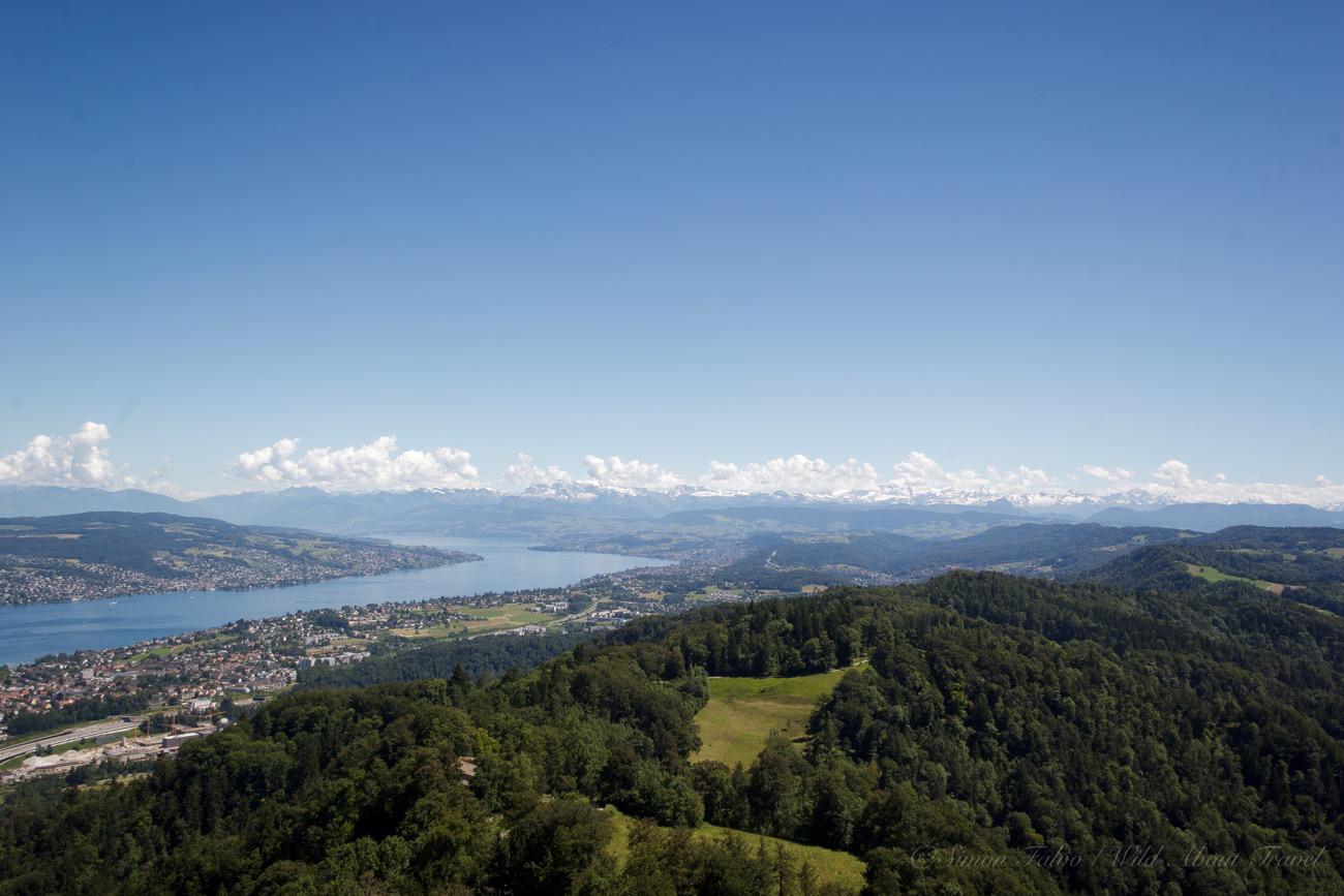 Zurich Lake from Uetliberg Mountain