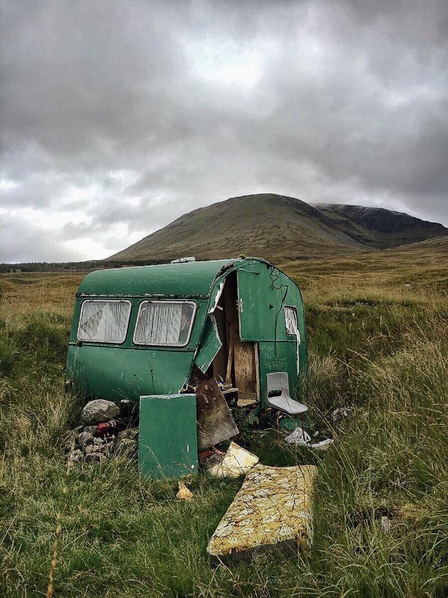old caravan bridge of orchy