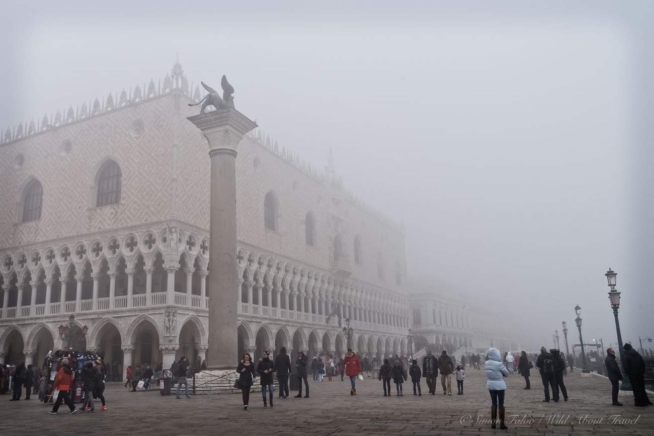 Venice Doge's Palace in the Fog
