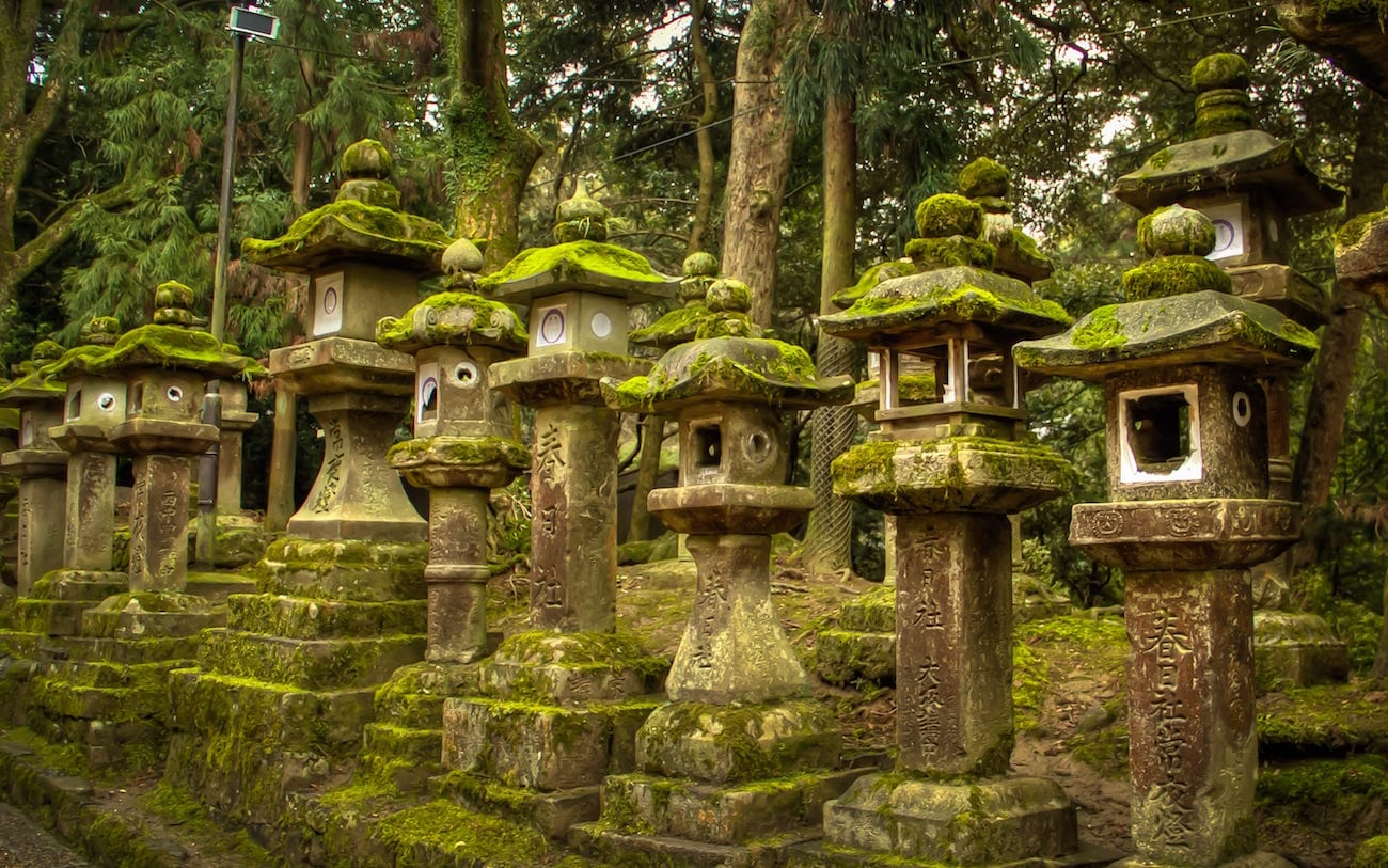 Lanterns at Kasuga Shrine in Nara