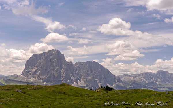 Seiser Alm seen from Val Gardena