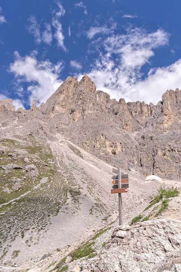 Italy, Dolomites, Approaching Rifugio Vicenza