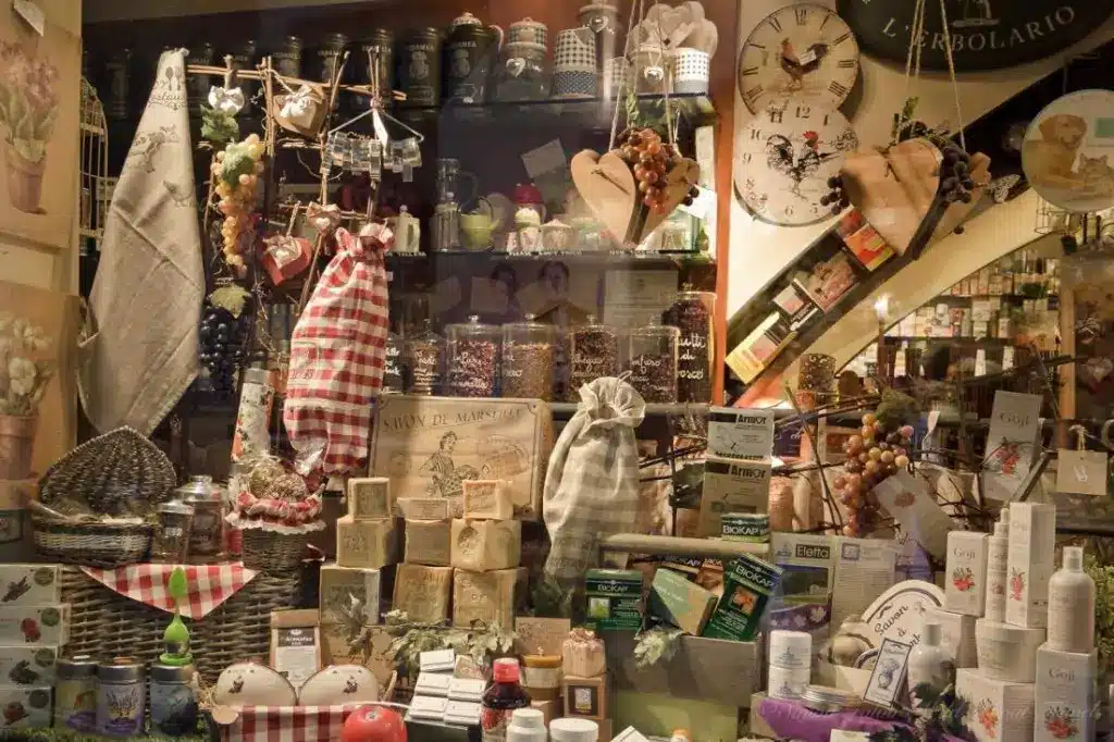 Food Shop in Bergamo, Italy