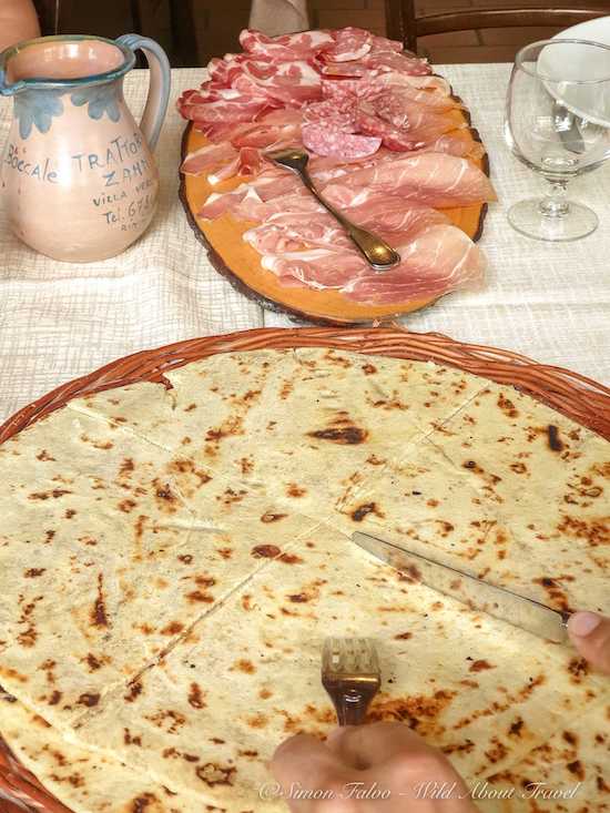 Piadina and Cold Cuts