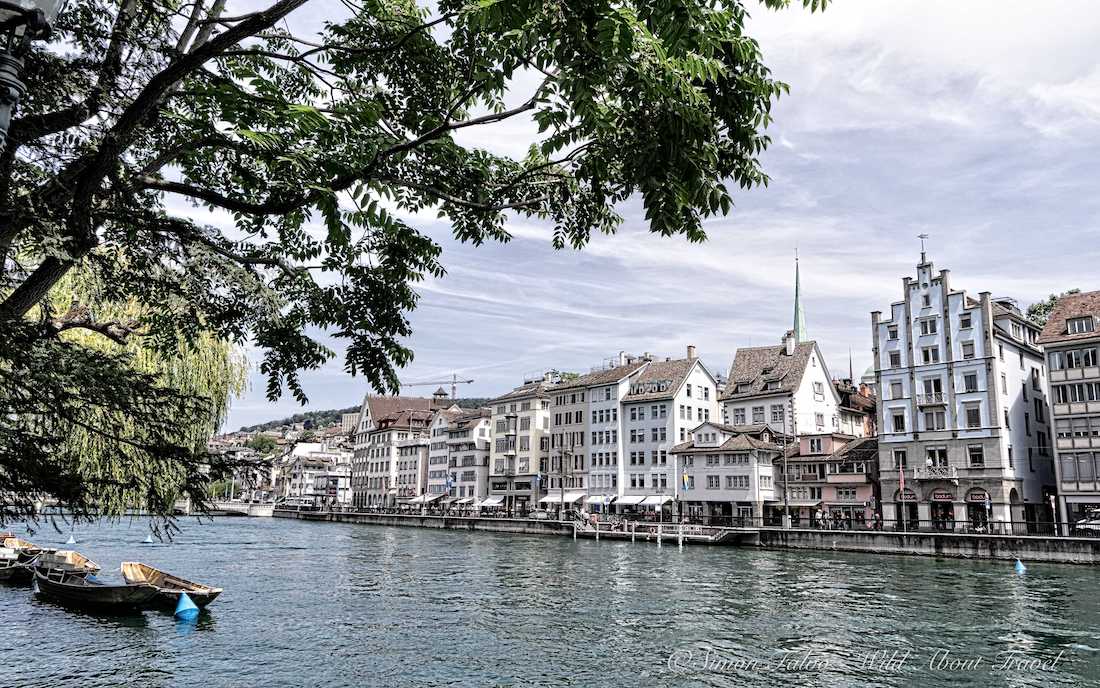 Switzerland, Zurich Old Town along the Limmat River