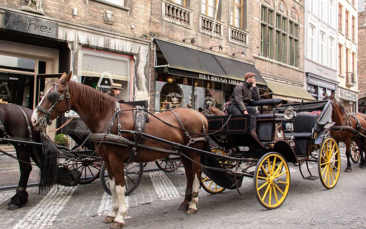 Horse-Drawn Carriages in Bruges