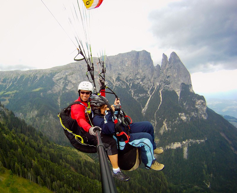 Tandem Paragliding in the Dolomites