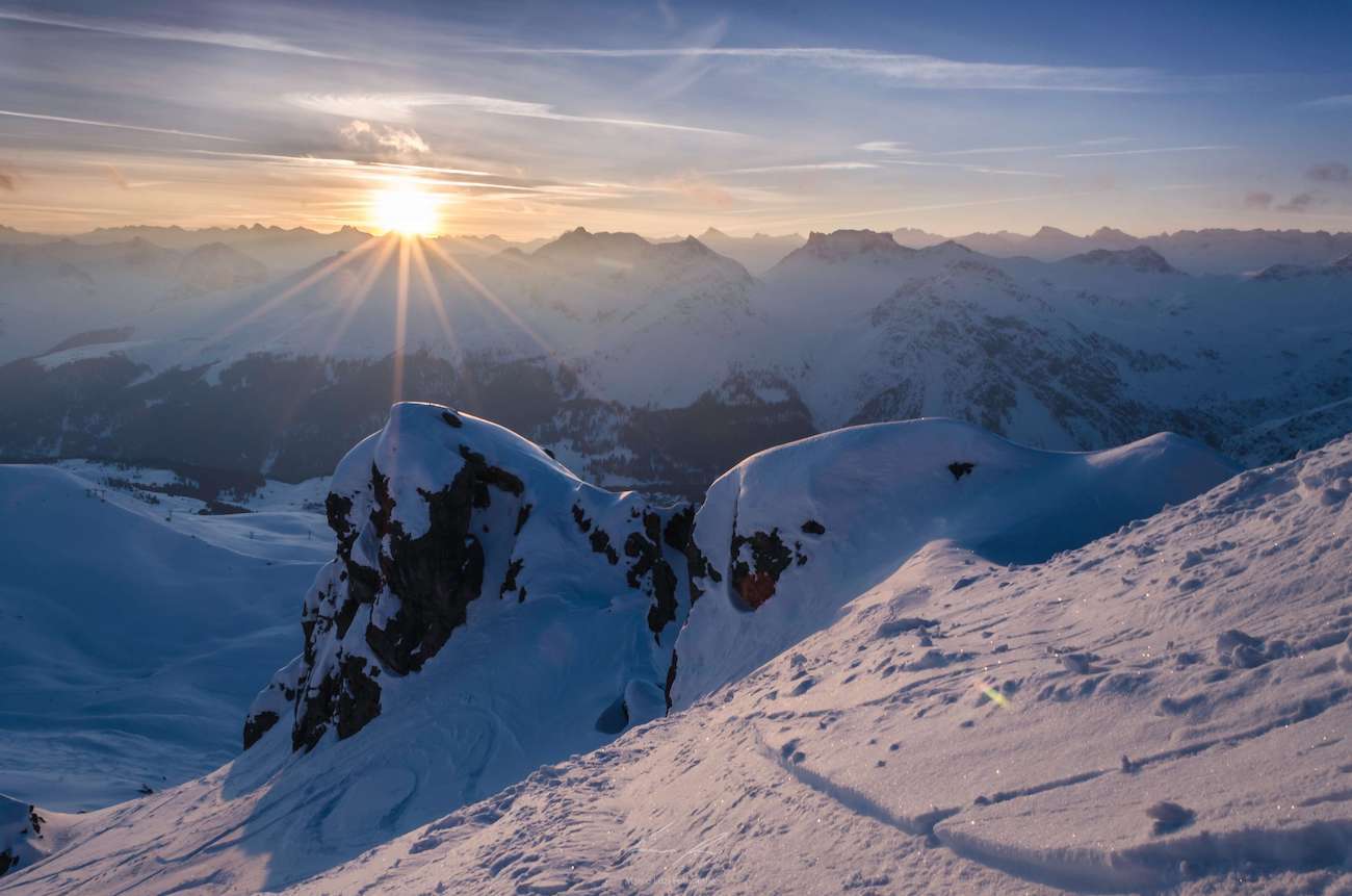 Winter in the Swiss Mountains