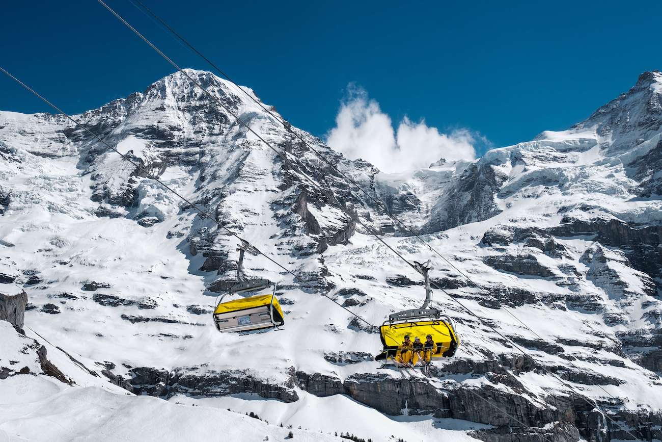 Skiing in Lauterbrunnen