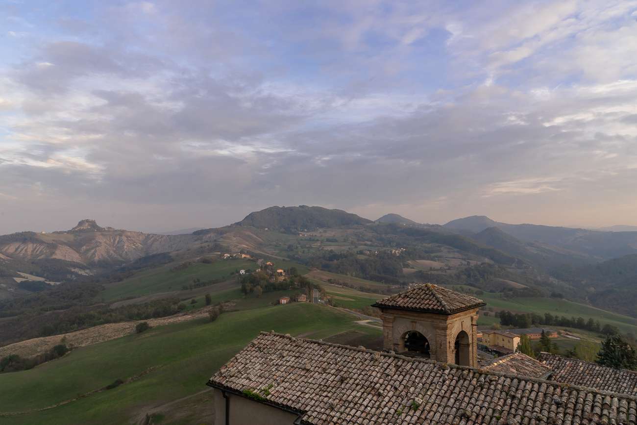 The view from the castle of Rossena